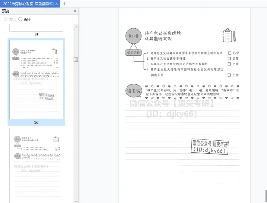 2022研究生政治学徐涛翻身笔记