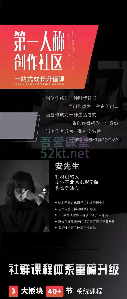 图片[3]-亲爱的安先生第一人称创作社区课程价值4480元,百度网盘下载-不可思议资源网