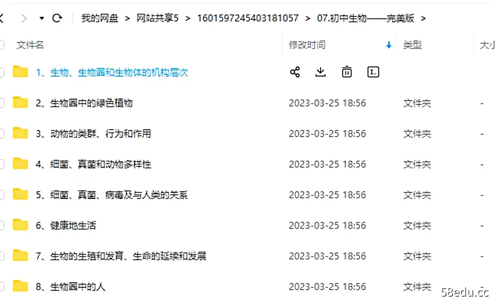 初中生物乐乐课堂微课视频|百度云网盘-不可思议资源网