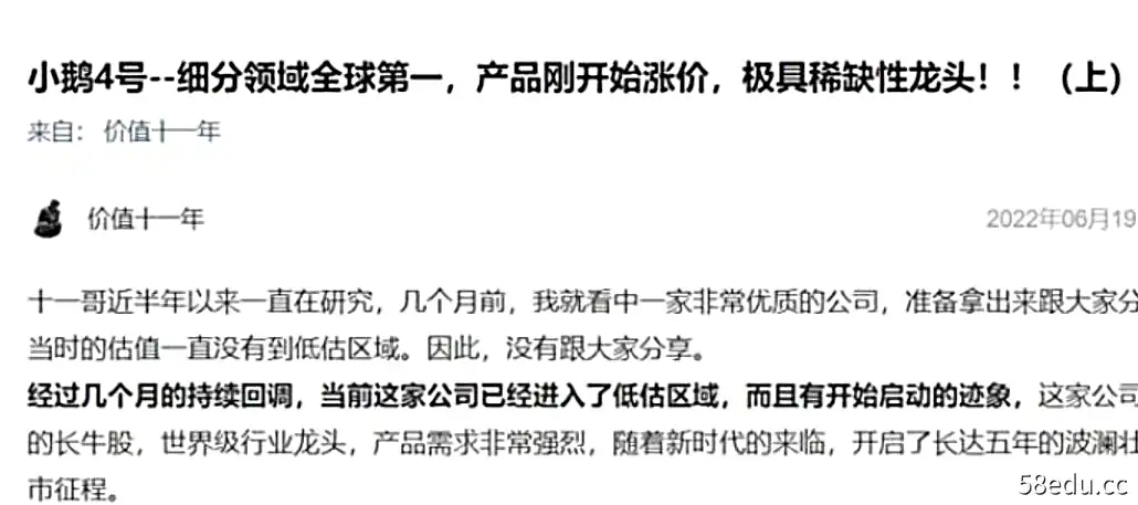 【价值十一年】2022年小鹅4号—细分领域全球第一，产品刚开始涨价，极具稀缺性龙头-不可思议资源网