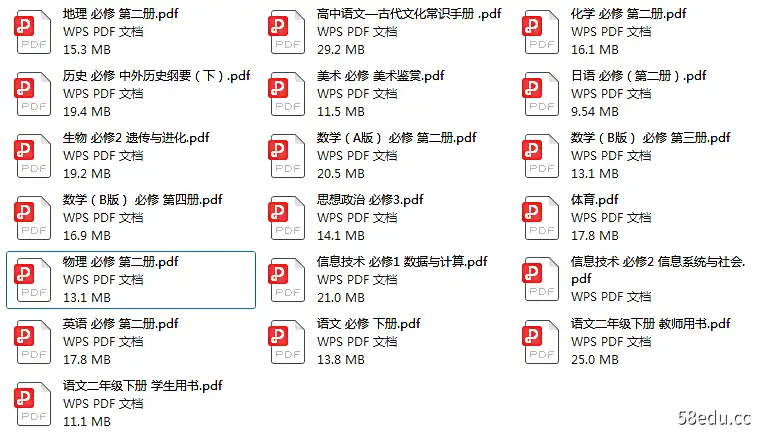 普通高中教科书pdf电子书免费高清版|百度网盘下载-不可思议资源网