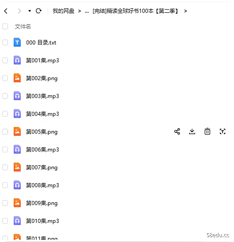 精读全球好书100本【第二季】,总共4.24GB|百度云网盘-不可思议资源网