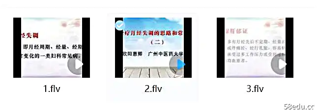 66治疗月经失调的思路和常用方法:欧阳慧卿-广州中医药大学(全3讲·完整版)-不可思议资源网