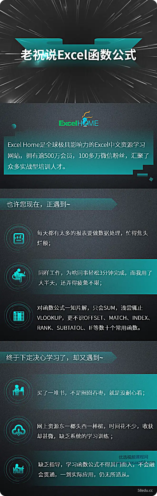 老祝说Excel函数公式|百度网盘下载-不可思议资源网
