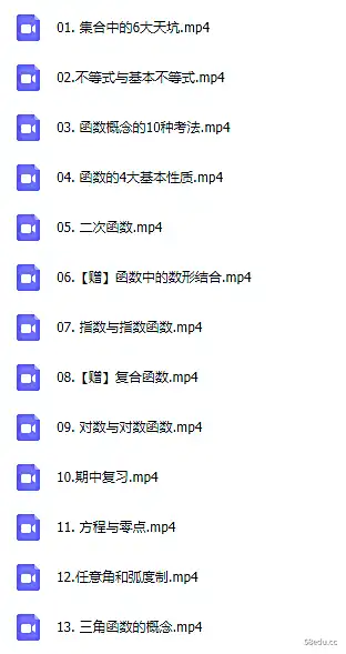 2021作业帮高一数学尖端班刘天麒老师秋季网课资源|百度云网盘-不可思议资源网