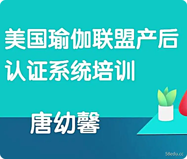唐幼馨美国瑜伽联盟产后认证系统培训（视频+课件）-不可思议资源网