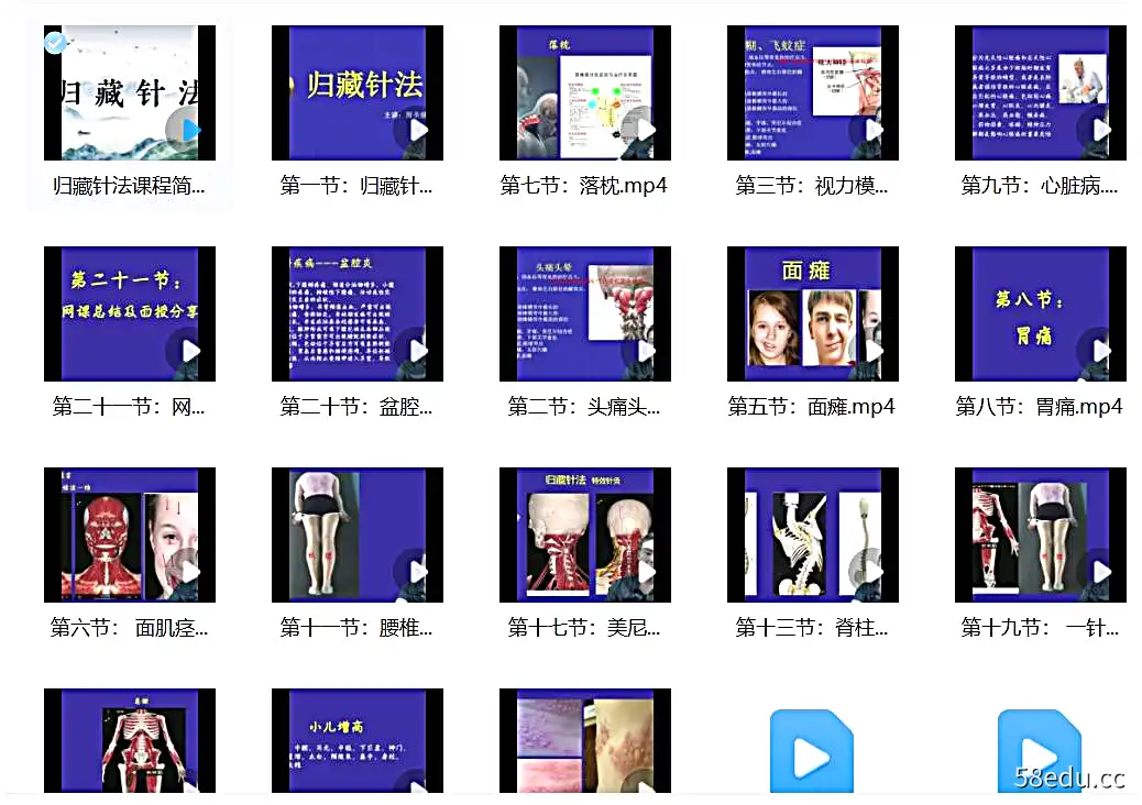 66周圣琅---归藏针法系列网课【2022完整版】-不可思议资源网