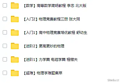 高中物理竞赛教程入门进阶PDF|百度云网盘-不可思议资源网