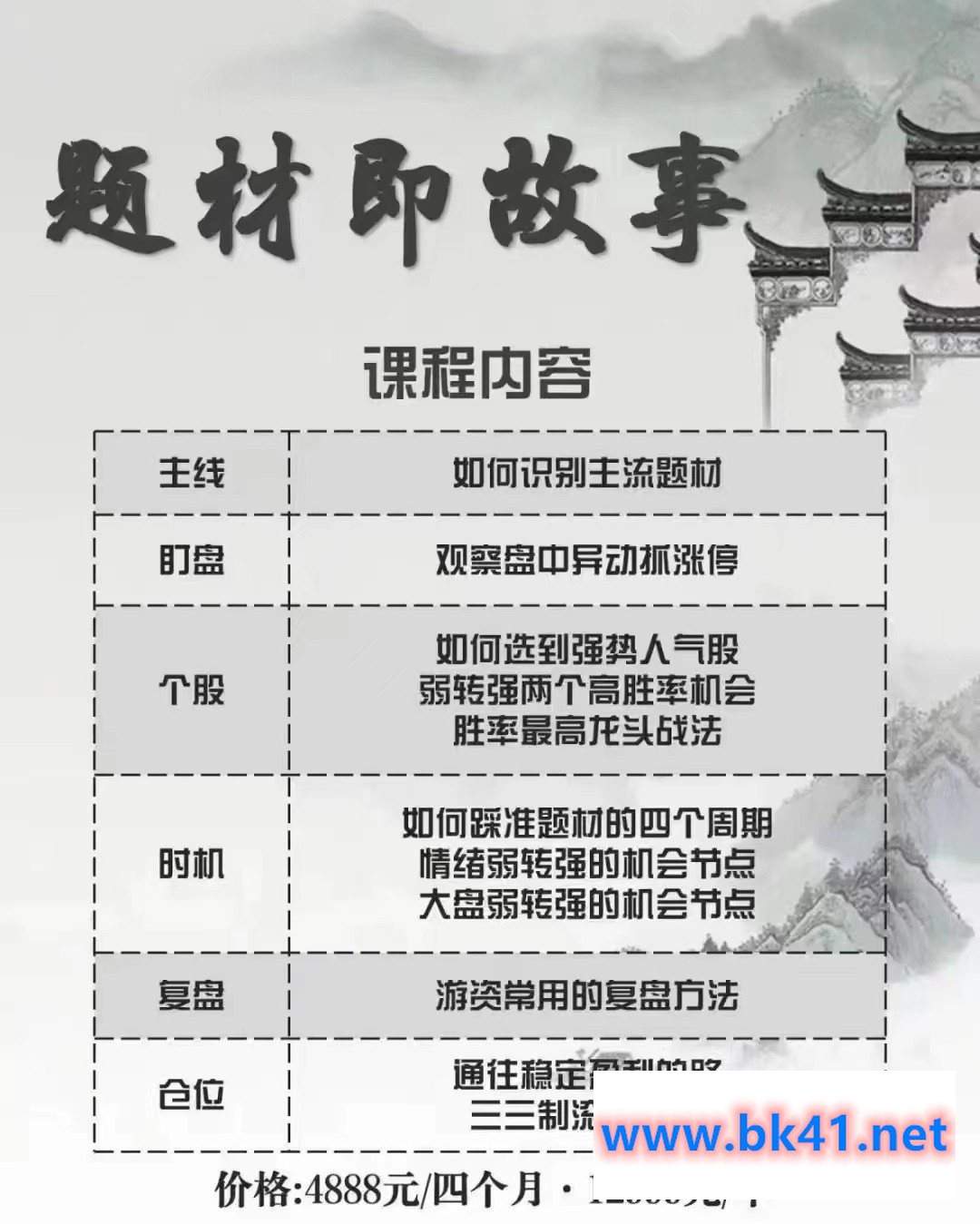 游资混江龙/炼金士(第六期)龙哥训练营,游资训练营2024年插图 游资混江龙/炼金士(第六期)龙哥训练营,游资训练营2024年插图