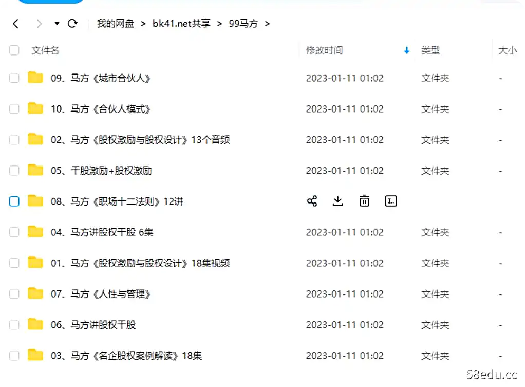 图片[2]-2022马方视频同款199课程股权激励与股权设计职场十二法则管理|百度网盘下载-不可思议资源网