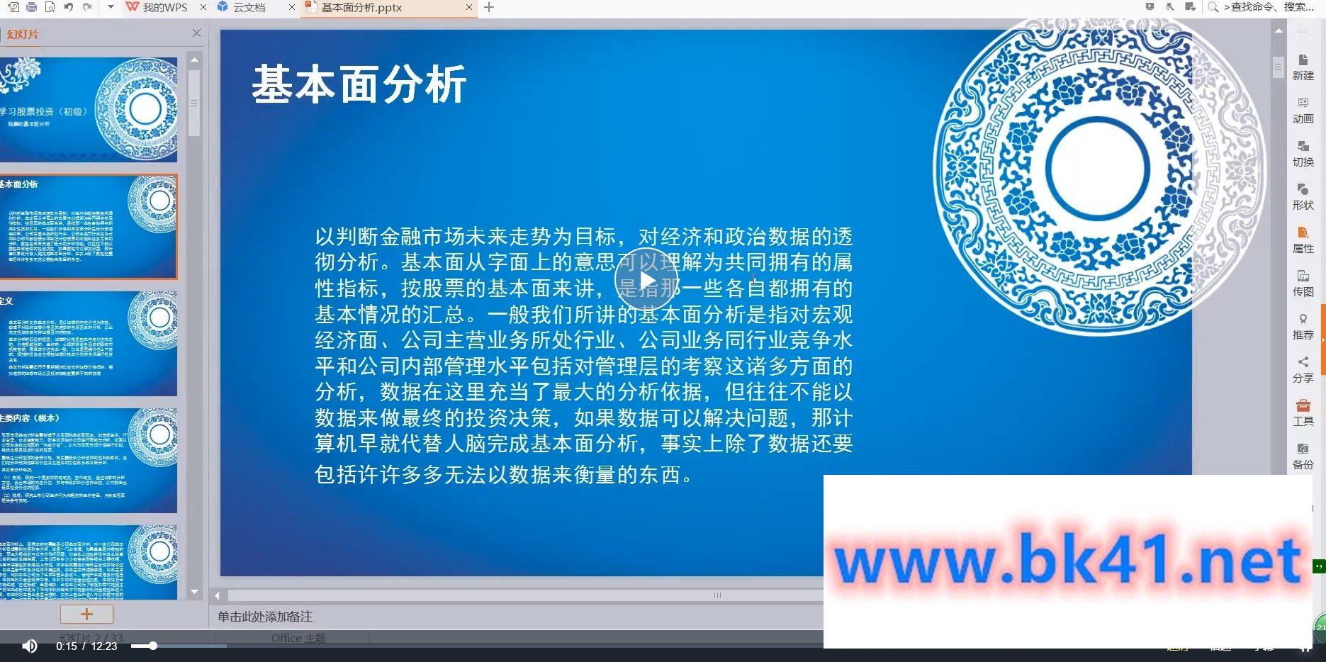 炒股视频教程-基本面分析篇插图 炒股视频教程-基本面分析篇插图