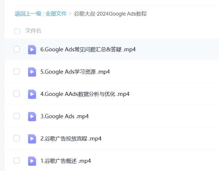 谷歌大叔·2024Google Ads教程-不可思议资源网