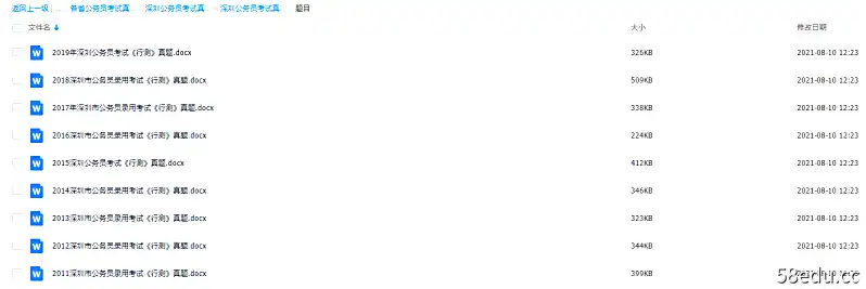 图片[2]-深圳公务员考试真题行测12-19年真题内容复习备考大全|百度云网盘-不可思议资源网