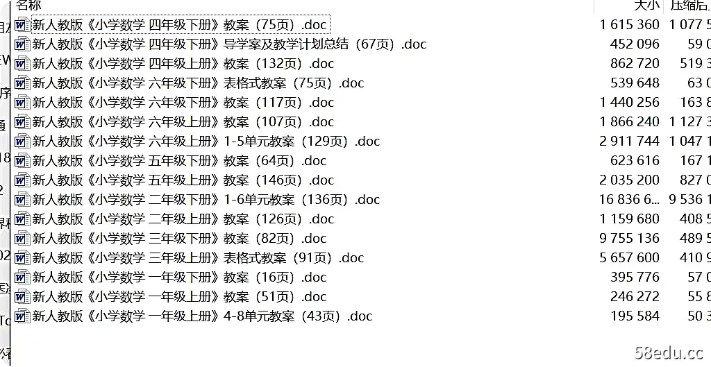 新人教版 小学数学1-6年级全册电子课本和全册教案|百度云网盘-不可思议资源网