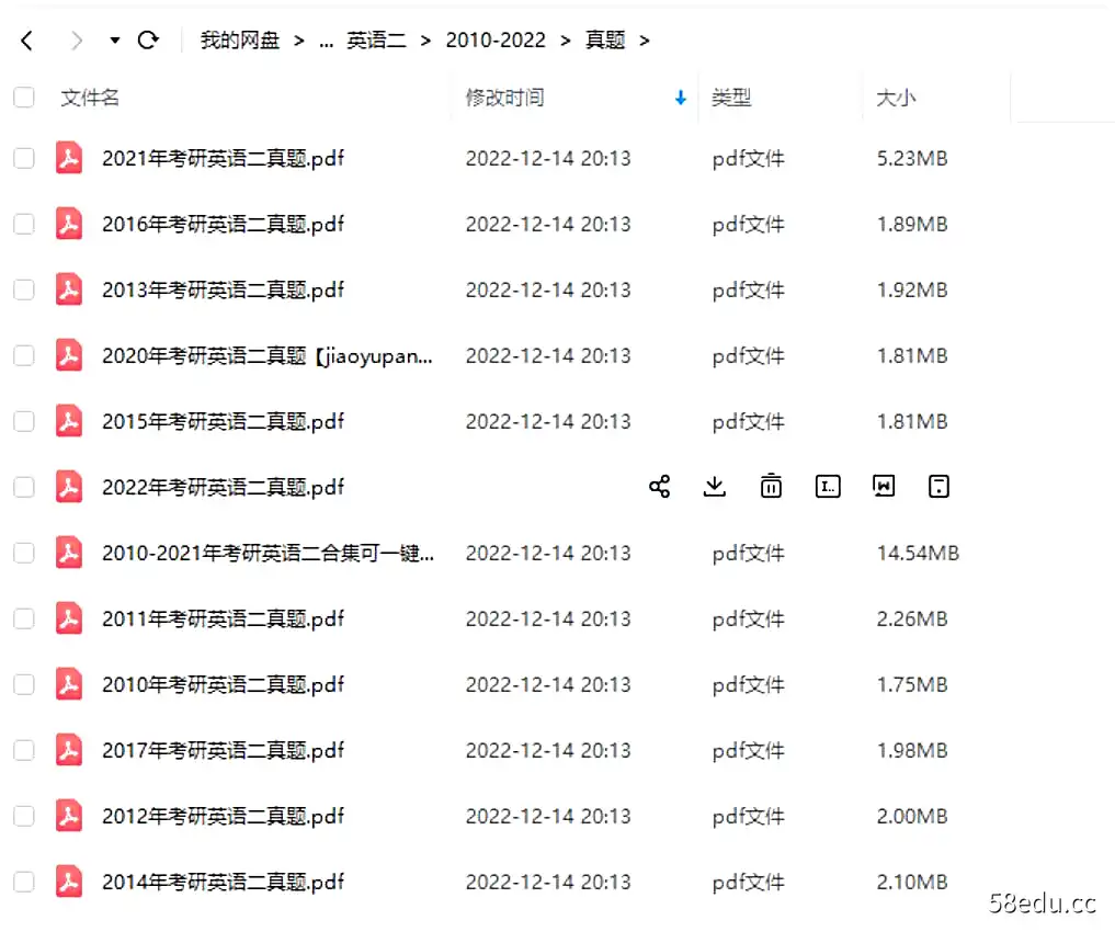 2022考研英语20年104份真题带听力文件汇总|百度云网盘-不可思议资源网