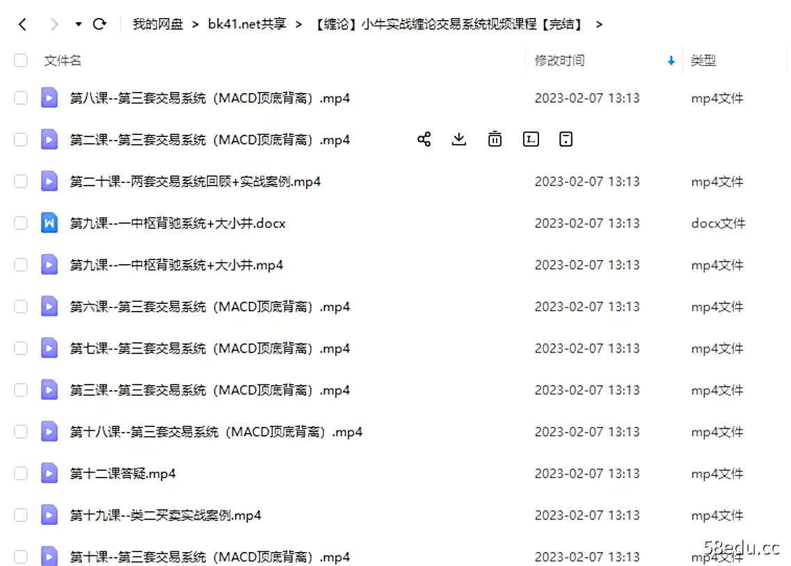 小牛实战缠论交易系统视频课程-不可思议资源网