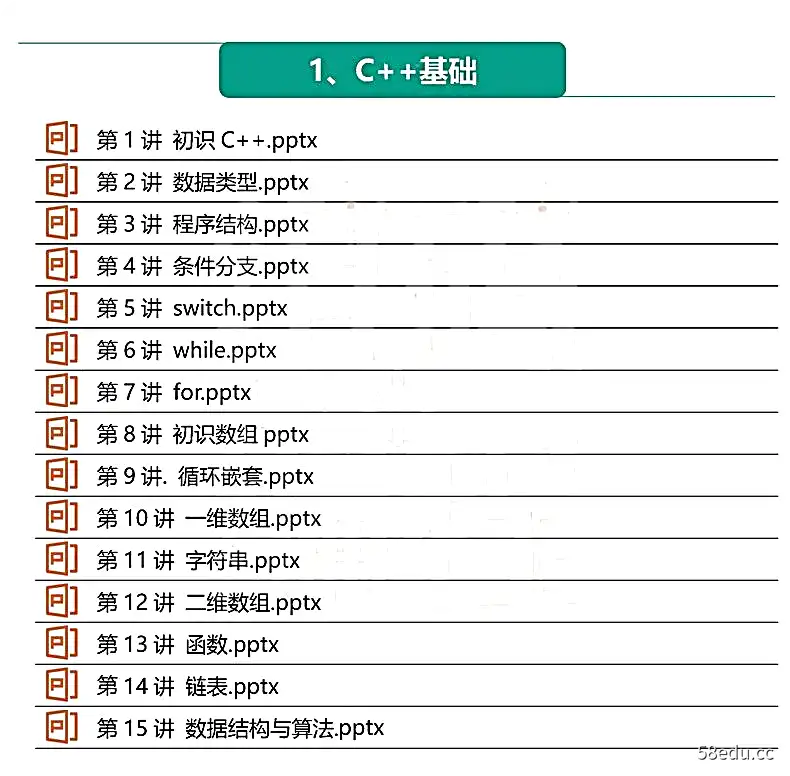 图片[8]-2021 C++青少年编程 NOIP奥赛从入门到精通|百度云网盘-不可思议资源网