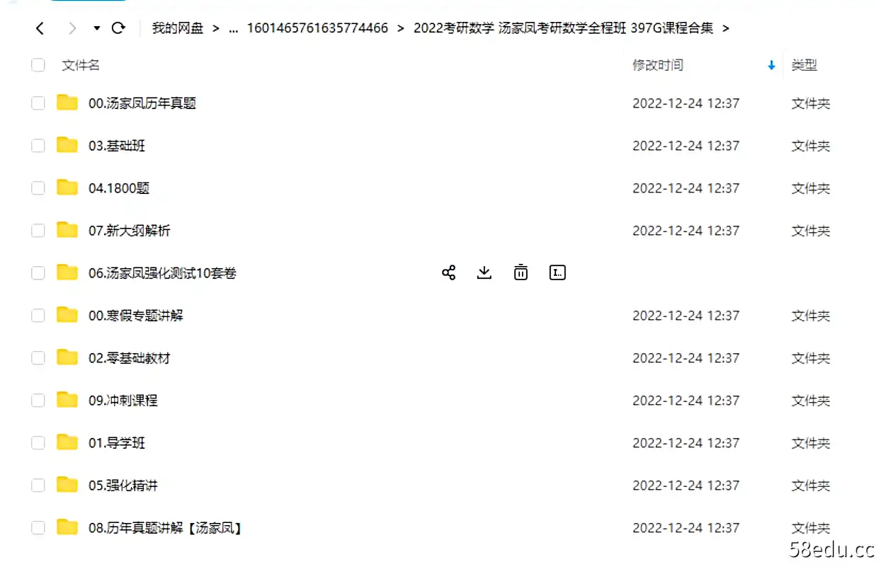 图片[2]-2022考研数学 汤家凤考研数学全程班 397G课程合集|百度云网盘-不可思议资源网