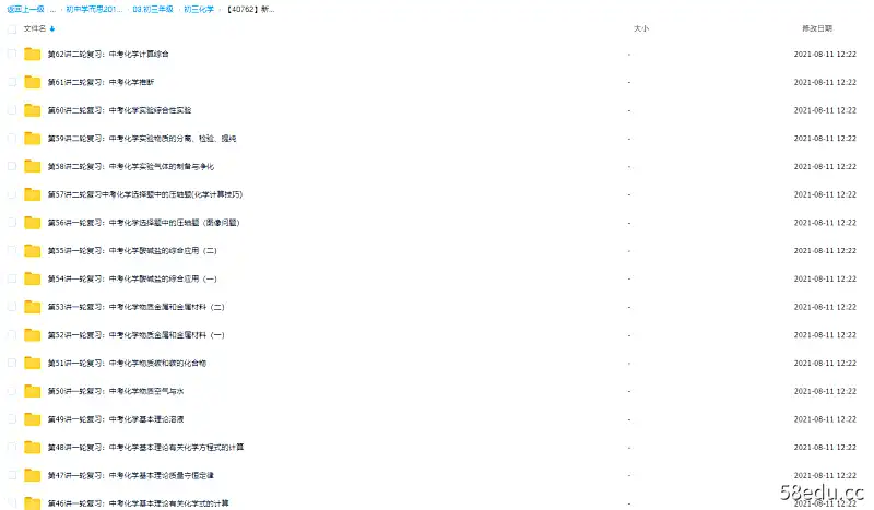 图片[4]-【40762】新初三化学年卡尖子班（全国人教版） 【62讲陈谭飞】|百度云网盘-不可思议资源网