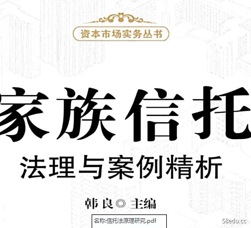 家族信托、律师办案、辩护代理词、刑事41本电子书合集-不可思议资源网