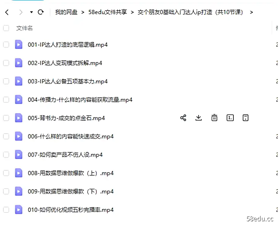 Image [4]-交个朋友0基础入门达人ip打造（共10节课）|百度网盘下载-不可思议资源网