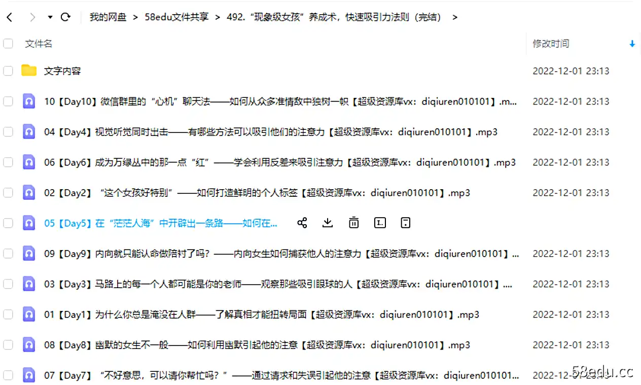 图片[2]-Chic原醉《现象级女孩养成术，快速吸引力法则》视频+文档-不可思议资源网
