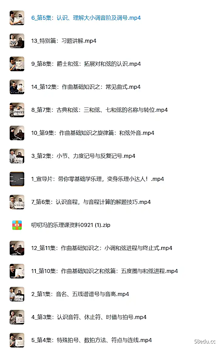 叨叨冯聊音乐：音乐博士带你从零开始学乐理-不可思议资源网