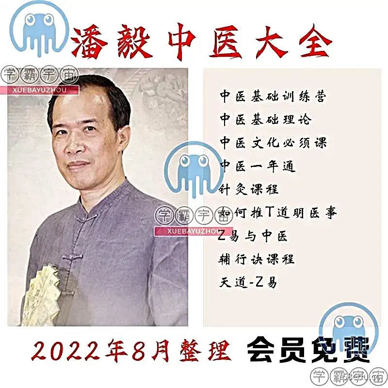 潘毅中医一年通针灸课程中医基础理论训练营Z易与中医视频|百度网盘下载-不可思议资源网