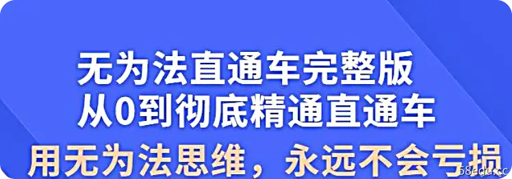 无为法直通车完整版，从0到彻底精通直通车，用无为法思维，永远不会亏损-不可思议资源网