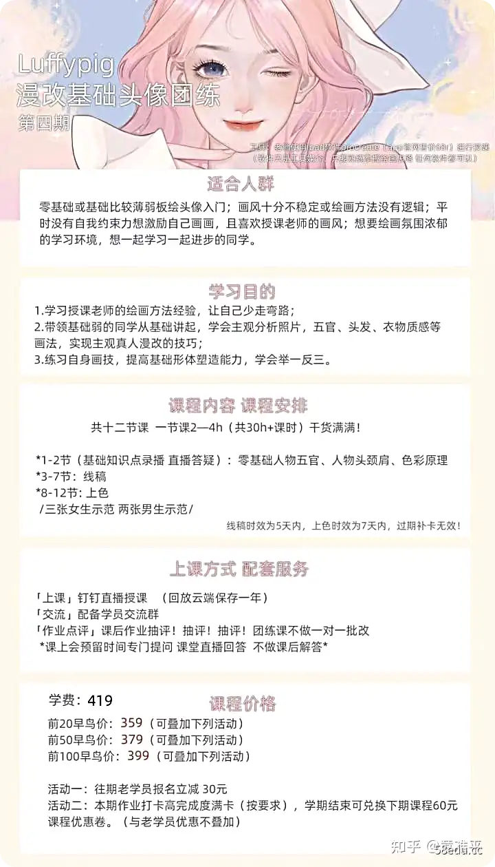 9527 ipad插画课-Luffpig2022年漫改头像团练第4期（正课+作业点评）-不可思议资源网