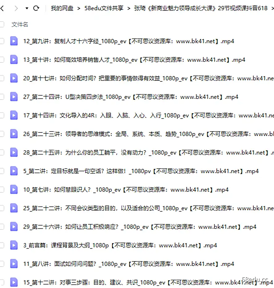 图片[2]-张琦《新商业魅力领导成长大课》抖音版29讲-不可思议资源网